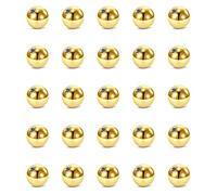 Crdifu 25pcs Piercing Boules d'Or 3mm 16G en Acier Inoxydable Vis de Remplacement de la Balle pour les L¨¨vres Septum Labret Piercing Helix