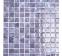 CRE8TIVE Carrelage Adhesif Mural Cuisine Mosaique Carrelage Violet Imperméable 4Pièces Credence Adhesive Carré Autocollant Credence Adhesive pour Cuisine Salle de Bain Cheminee Buanderie 30.5cmx30.5cm
