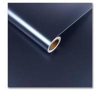 CRE8TIVE Papier Peint Bleu Acier Inoxydable Effet Papier Peint Adhesif Mural Épais Impermeable Papier Adhesif pour Meuble Cuisine Bleu Marine Stickers Lave Vaisselle Réfrigérateur 30cm x 200cm