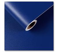 CRE8TIVE Papier peint bleu royal à décoller et à coller pour comptoirs, papier peint texturé imperméable et amovible en vinyle pour chambre à coucher, armoires de salle de bain, meubles, 30,5 x 899,2