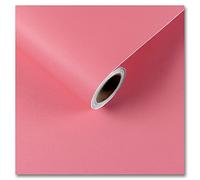 CRE8TIVE Papier Peint Rose Papier Adhesif pour Meuble Mat Papier Peint Chambre Rose Corail Impermeable Vinyle Adhesif Salle de Bain Cuisine Film Adhesif pour Meuble Armoire 30cm x 200cm