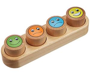 Créa Lign' - Cl92 - Bois Tampon À Imprimer - Notation 4 Smiley Couleur