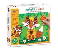 Coffret Creatif Portrait En Relief - Animaux De La Foret