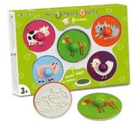 Créa Lign' - Coffret de Tampons Géants ''Ferme'' G