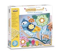 Créa Lign - Coffret Loisirs Créatifs - Pochoirs Motifs - Couleurs de Printemps, MULTICOULEUR