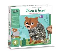 Créa Lign' | Laine à Lacer Douceur des Bois | Coffret Créatif pour Enfants - Développe la Dextérité et la Créativité | Activité Manuelle Animaux
