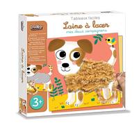 Créa Lign' | Laine à Lacer Mes Doux Compagnons | Coffret Créatif pour Enfants - Développe la Dextérité et la Créativité | Activité Manuelle Animaux
