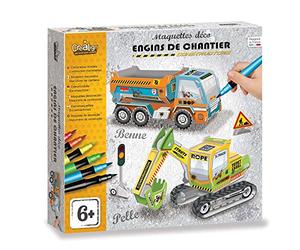 Crea Lign' Maquettes déco Engins de Chantier CL177, JAUNE