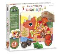Créa Lign | Mes 1ers coloriages jolis dino | 18 mois+ | Chevalet + crayons