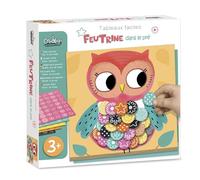 Créa Lign’ - Tableaux Feutrine enfant 3+ - Kit Créatif DIY Gommettes Autocollantes - Activité Manuelle et Loisirs Créatifs - Thème “Dans le Pré” - Animaux - Filles et Garçons
