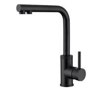 CREA Robinet de Cuisine 3 Voies, Mitigeur Cuisine Eau Potable Pivotant à 360°, Robinet Évier de Cuisine avec Sortie Eau Filtrée, Noir Mat