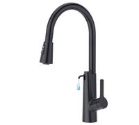 CREA Robinet de Cuisine Distributeur de Savon Encastrable,Mitigeur Cuisine avec Douchette Extensible, Robinet Evier de Cuisine avec 3 Douchette Modes, Pivotant à 360°,Noir