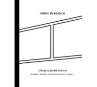 CREA TU PROPIO COMIC: comic en blanco. Plantillas diferentes desde 2 a 9 viñetas.
