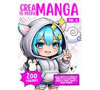 Crea tu Propio Manga: 200 páginas (Vol.4): Gran libreta de dibujo A4 · Viñetas en blanco para dibujo de cómic, manga y anime japonés