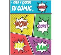 Crea y escribe tu cómic: Plantillas de cómics en blanco | Crea tu Cómic | Cuaderno de dibujo para adultos, adolescentes y niños
