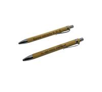 Créa03 Stylo en bois gravé recto et verso Bonne retraite tu vas nous manquer livré avec pochette, Noël, anniversaire, idée cadeau femme homme, collègue travail, retraite