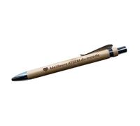 Créa03 Stylo en bois Meilleure ATSEM du monde livré avec sa petite pochette kraft, cadeau fin d'année scolaire, Maître Maitresse, merci