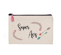 Créa03 Trousse/Pochette Super AVS 100% Coton, idée Cadeau Fin d 'année Scolaire, Maitresse, Atsem, Maitre, Nounou