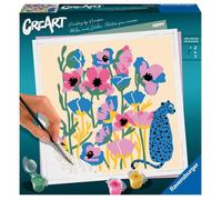 CreaArt Poppy - 20x20 cm - Edition limitée Jolane - Peinture au numéro Adulte - Dès 12 ans - Décoration murale - RAVENSBURGER