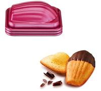 Creabake Moule Madeleine 8X3X6 Antiadhésif Lot De 3 Pièces Système Modulaire Compatible Cake Factory Cuisson Uniforme
