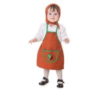 Creaciones Llopis Costume de Tablier Châtaigne Tuile Costume Châtaigne Fille Costume Châtaigne Bébé (1-2 ans)