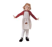 Creaciones Llopis Disfraz Castañera Nagore T-3 - Tablier de Châtaignière, Taille 7-9 ans, Marron
