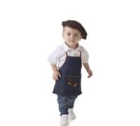 Creaciones Llopis | Kit ou costume de châtaignier jeans pour bébé : tablier et béret (6-12 mois)