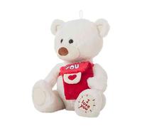 Creaciones Llopis Messager Ours Blanc Teddy 35 Cm