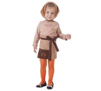 Creaciones Llopis Tablier de Castañera Costume Enfant Elna Taille M Marron 1-2 Ans - Référence Disfraz Castañera