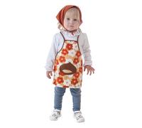 Creaciones Llopis - Tablier déguisé castañera à fleurs - Taille M (1-2 ans) - Orange