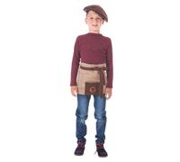 Creaciones Llopis Tablier Déguisement Chef Enfant Marron Taille 3 (7-9 ans)