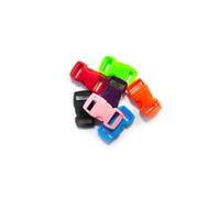 Créacord - Fermoirs clips plastique (idéal Créacord) 3x1,5cm Assorti. x10