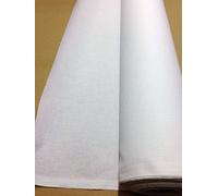 CREADETEX - Toile Point de Croix AIDA 5.50 PTS au cm Blanc au 0.50 Metre Tissus Broderie à Broder Largeur 160 cm