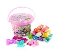 CREADO' - Nice Group Seau Magique Licorne, Set avec 500 g de pâte à Modeler et 3 emporte-pièces pour Enfants