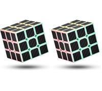CREADY® Speed Cube, Cube Magique Cube de Vitesse - Rotation Rapide, Magique Cadeau de Vacances pour Enfants & Adultes (3x3) Foncé Clair (Lot de 2)