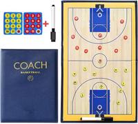CREADY Tableau Tactique pour Entraîneur de Basketball | Cadeau pour Entraîneur de Basketball avec Aimants et Stylos | Carnet Tactique de Basketball | Tableau Tactique de Basketball | Cadeaux de Basket