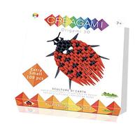 Creagami 3178751 Origami 3D Sculpture en Papier Coccinelle Kit de Bricolage pour Adultes et Enfants à partir de 7 Ans, pièces, Multicolore, 113 pièces