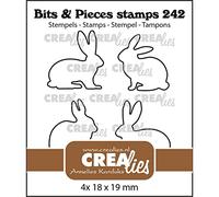 Crealies • Bits & Pieces Timbri Lapins / Lièvres Contours
