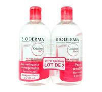 Crealine H2o Solution Micellaire Peaux Sensibles Bioderma 2x500ml