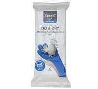 Creall Do & Dry Pâte à Modeler Durcissant à l'Air, Blanc, 1 x 1000g | Argile sans Cuisson | Prête à l'Emploi & Souple | Idéal pour École, Enfants, DIY & Loisirs Créatifs