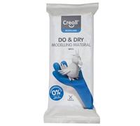 Creall Do & Dry Pâte à Modeler Durcissant à l'Air, Blanc, 1 x 500g | Argile sans Cuisson | Prête à l'Emploi & Souple | Idéal pour École, Enfants, DIY & Loisirs Créatifs