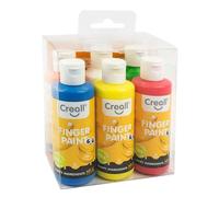 Creall - Peinture au doigt Creall Happy Ingrédients 6 couleurs 80ml | Mettre un 6 pièces