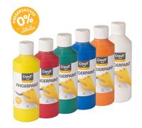 Creall - Peinture au doigt Creall Happy Ingrédients 6 couleurs 80ml | Mettre un 6 pièces