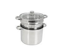 Crealys 504626 cuit pâtes 8 l + couvercle verre diamètre : 24 cm
