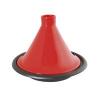 Tajine en Fonte avec Couvercle Crealys 509833 Rouge et Noir