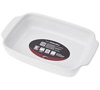 Crealys 512726 Plat à Four Rectangulaire avec Anses Céramique Blanc 25 x 15 x 5 cm