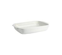 CREALYS 512732 PLAT A FOUR RECTANGULAIRE AVEC ANSES CERAMIQUE BLANC 36,5 X 23,5 X 6,5 CM