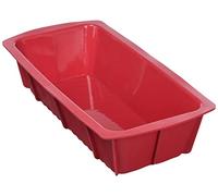 Crealys 513004 Moule à Cake en Silicone Candy Rouge 25 x 12 x 6 cm