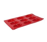 Crealys Moule à madeleines 513006 en silicone rose 1,5 x 17,3 x 32,6 cm