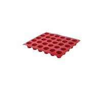 CREALYS 513107 MOULE 30 MINI CANNELES EN SILICONE ROUGE SILICONE 29,4 X 26,8 CM